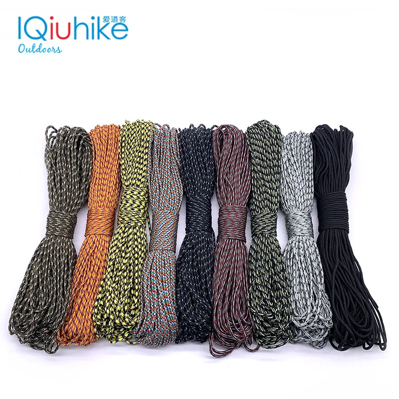 100 Colors Paracord 2mm 25FT 50FT 100FT Rope 1 Strand Paracorde Outdoor Survival Equipment