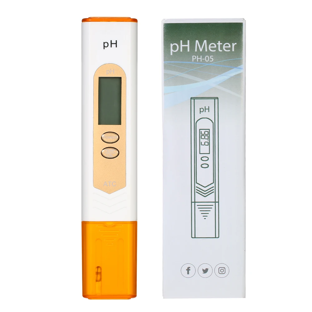 Цифровой ЖК-дисплей рН-метр pH& температура тестовая Ручка Портативный Авто температурная компенсация Высокая точность аквариум качество воды тест er