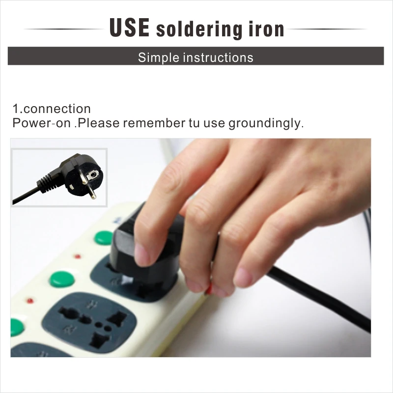 CXG-907c Welding Equipment Electric Soldering iron 110V/220V Adjustable Temperature EU plug Repair tools Solder Soldering iron