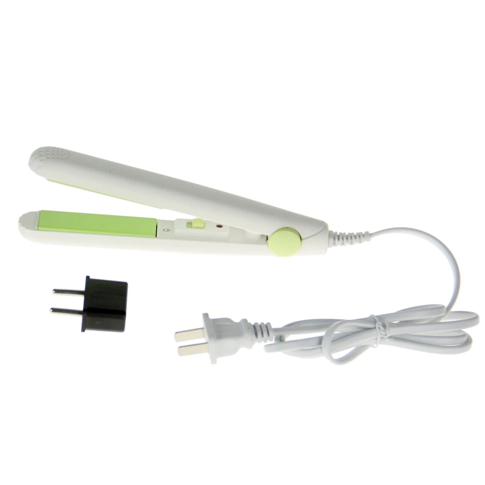 

Electronic Professional Hairstyling Mini Portable Ceramic Flat Hair Straightener Irons Styling With EU Plug AdapterTool 2016 New