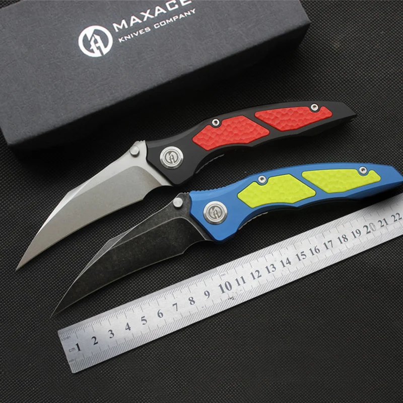 Складной нож Maxace Queen karambit Алюминиевый с инкрустацией для кемпинга охоты