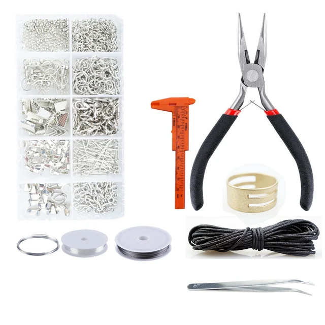 Jewelry Making Supplies Kit with Jewelry Wires and Jewelry Findings Starter Kit  Jewelry Beading Making and Repair Tools Kit - AliExpress