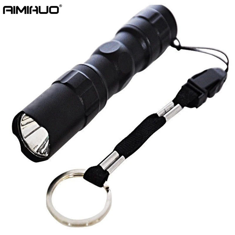 AIMIHUO Portable Mini Flashlight CREE Q3 LED Torch Lamp Waterproof Lights Pocket Hard Light For AA Battery | Лампы и освещение