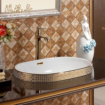 

art undercounter basin wash elliptical ceramic oval wash basin