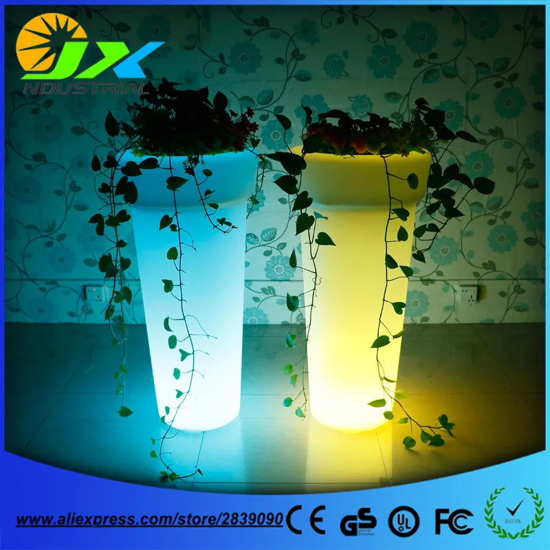 

RGB Color Change LED Vase Light LED Flower Pot light with remote control (18*18*50cm) Free shipping