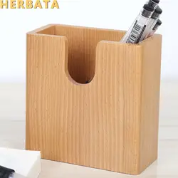 Multi-function креативный деревянный стол канцелярский Органайзер карандаш держатель коробка для хранения Чехол Квадратный Контейнер ручка