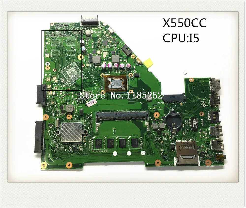 For Asus X550CC Laptop motherboard main board with I5 cpu 100 Tested