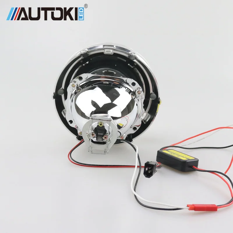 2017 Autoki 3 0 дюймов gti кожух с 2 5 H1 мини Hi/Low линзы проектора bi xenon комплект для фар