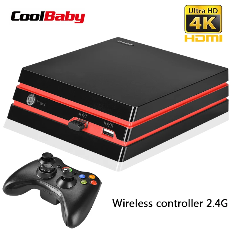 Coolbaby игровая консоль 4K HDMI выход Ретро 600 классические игры 64 бит 2,4G беспроводной двойной Геймпад Консоль Рождественский подарок