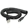 2M coude ressort enroulé USB 2.0 mâle à MINI USB 5PIN données synchronisation chargeur câble ► Photo 2/3