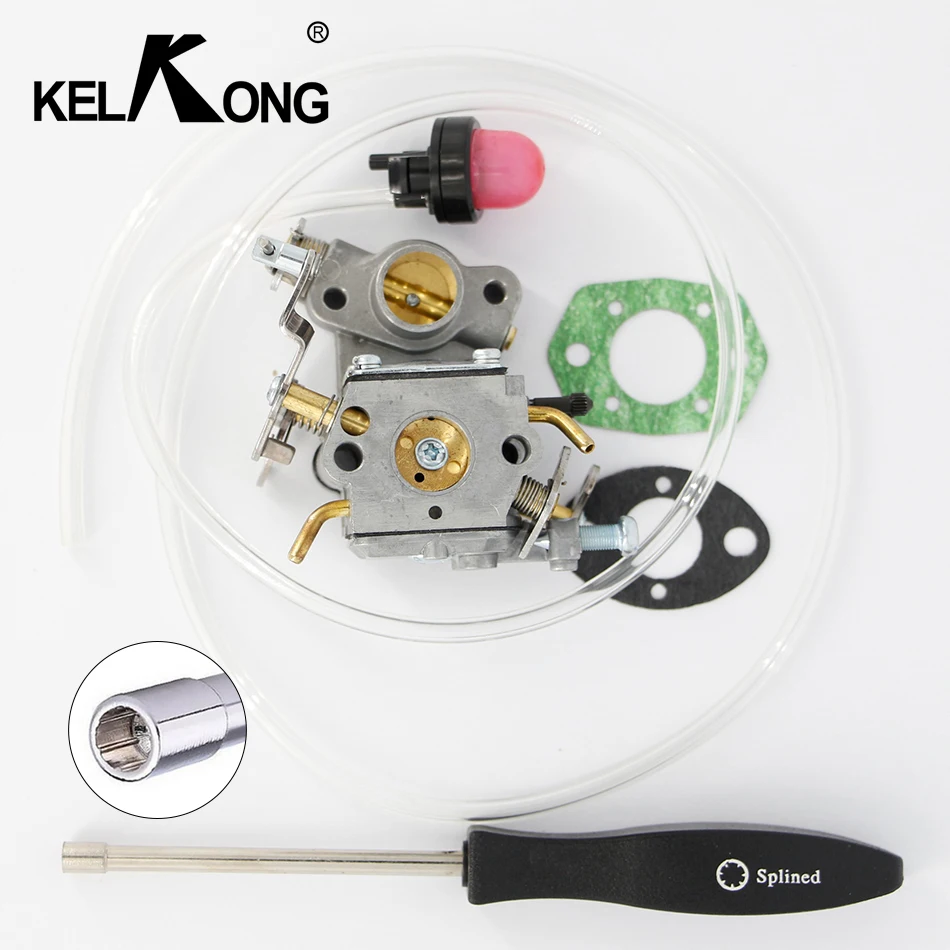 

KELKONG OEM Carb Kit Set 2 pieces with Primer Bulb Filter For Chainsaws C1M-W26C 545070601 P3314 With Splined7 Screw Tool