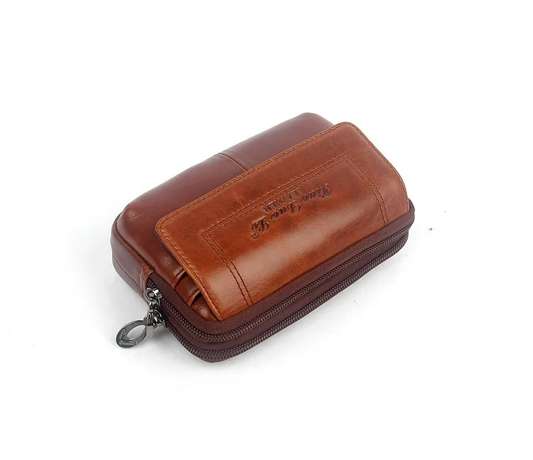 Два стиля 100% натуральная кожа мужчины Талия пакеты высокого качества мобильный телефон, кошелек Фанни сумки для мужчин поясные сумки