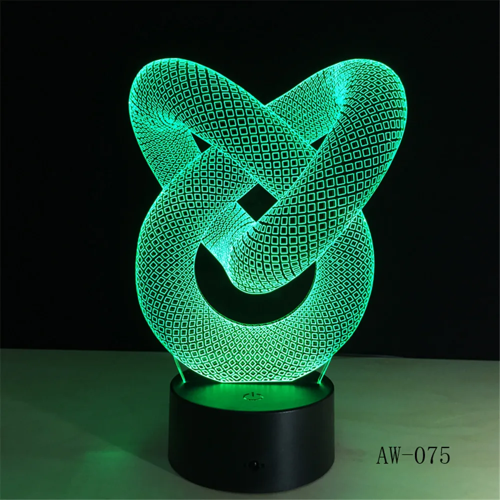 Touch and Remote Control for Home Office Decor, 3D LED Table Night Lamp