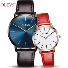 Couple Watches for Lovers Pair Ultrathin luxury OLEVS brand Quartz Wrist Watch Fashion Waterproof Men Women Wristwatches relogio