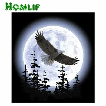 

5d diamond painting custom night hawk moon decoration mariage DIAMOND EMBROIDERY full square opbergdoos storage lightpad angels