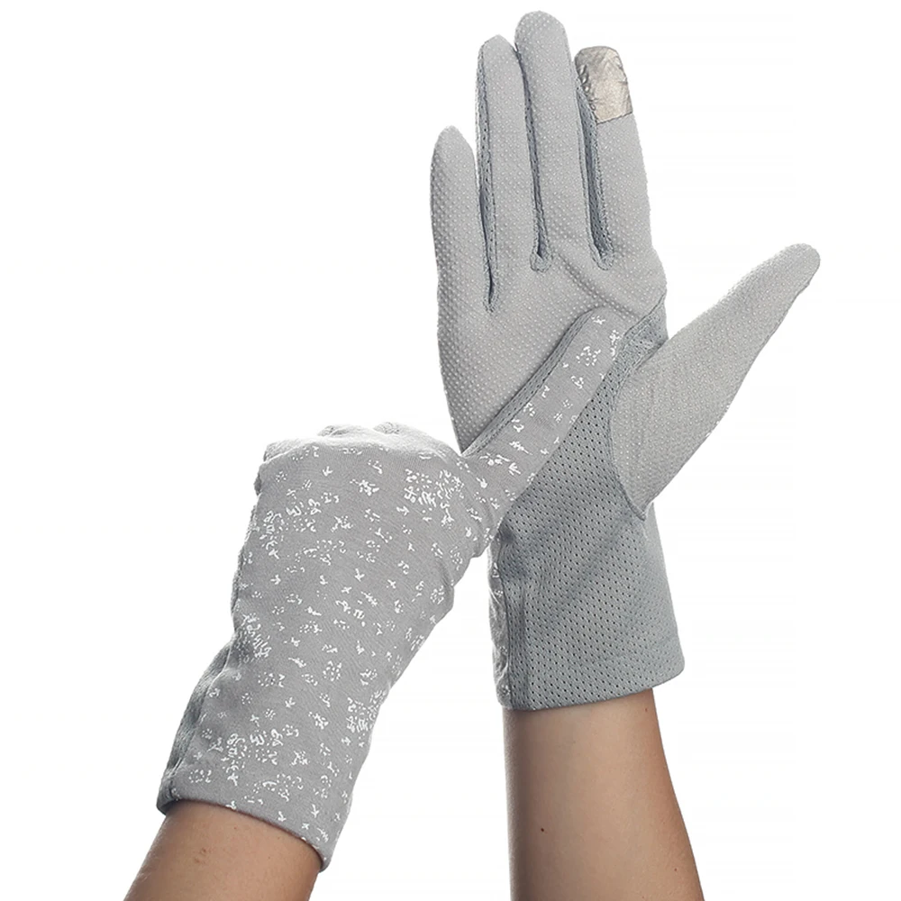 

Spring And Summer Gloves Ladies Sunscreen Gloves Antiskid Outdoor Touch Screen Gloves Knitted Thin Gloves Wholesale