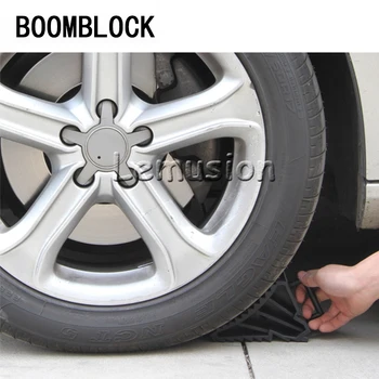 

BOOMBLOCK 2pcs Car Tire Stop Sliding Rubber For VW Polo Golf 4 5 Passat Hyundai Tucson Solaris Ix35 Mitsubishi ASX Accessories
