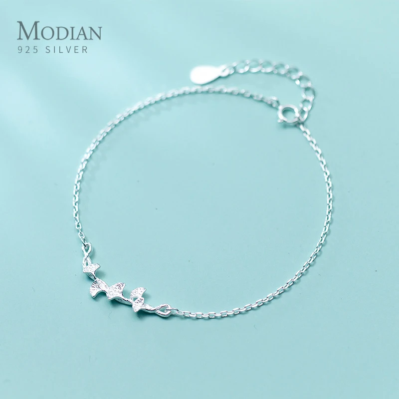 Modian Новое поступление подлинное серебро 925 пробы Morning Glory цветок модный браслет для женщин классический завод простые ювелирные изделия