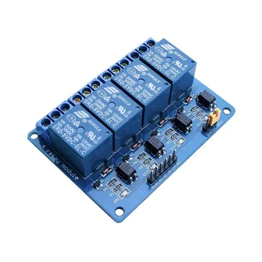 

4 Channel DC 5V Relay Module with Optocoupler for Arduino UNO
