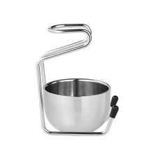 Для мужчин нержавеющая сталь Барсук бритья кисточки бритвы стенд держатель+ миска-чашка для бритья мыло чаша набор Инструменты