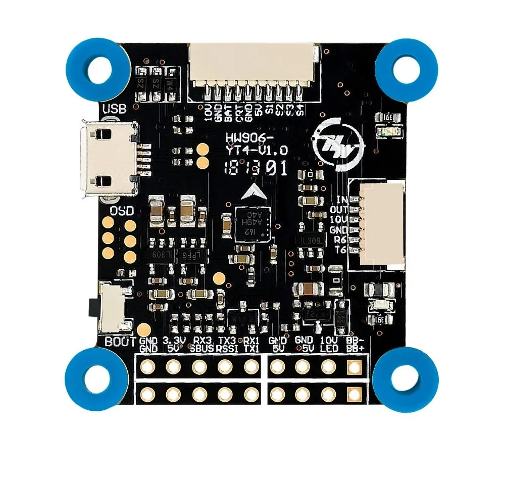 Контроллер полета Hobbywing XRotor Micro F4 G2 с 45A 4in1 BLHeli32 6S ESC DShot1200 Combo для RC FPV Racing Drone
