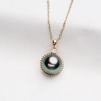 

Luxury genuine G14K Gold Accessories Fashion Pearl Pendant Settings Findings Pendant Mountings Women Accessories Female Jewwelry