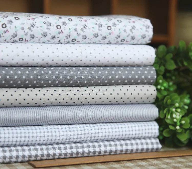 160x50cm 7 Patterns Elegant Grey Cotton Patchwork 100 Fabric 160x50cm 7 Patterns Elegant Grey Cotton Patchwork 100 Fabric Meter Quilting Bedding Baby Textile For Sewing Kids Quilt In From Home Garden