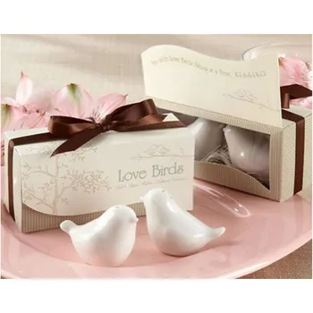 

Free shipping bird figures,kitchen toys 4pcs/lot=2pairs,love bird salt pepper shaker article Christmas Wedding Ceramic gift