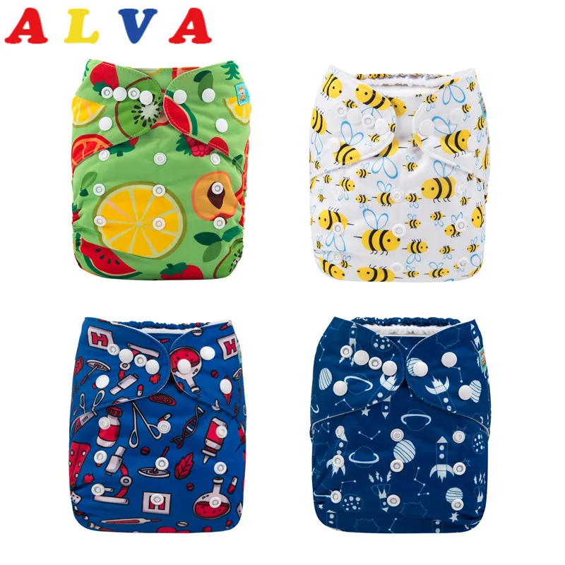 

U Pick Alva Baby One Size Fits All Reusable Baby Cloth Diaper with 1pc Microfiber Insert for Unisex