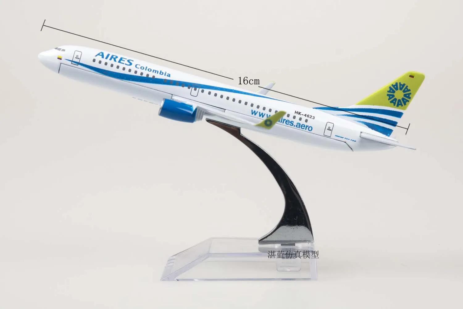 Aires Colombia Boeing 737-800 Passenger Airplane Plane Diecast Aircraft Model 