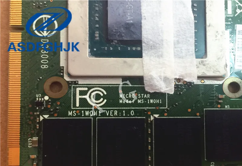 Оптовая продажа MS 1W0H1 VER: 1 0 для MSI GT80 GT70 GT60 N16E GX A1 GTX 970M GPU GDDR5 графическая карта 100%