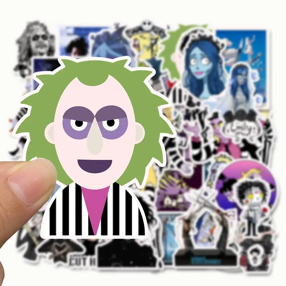 50 шт./лот Tim Burton водонепроницаемый мультфильм стикер для детей игрушка чемодан скейтборд телефон на ноутбук мото велосипед стены гитары