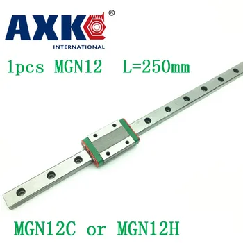 

12mm Linear Guide Mgn12 L= 250mm Linear Rail Way + Mgn12c Or Mgn12h Long Linear Carriage For Cnc X Y Z Axis
