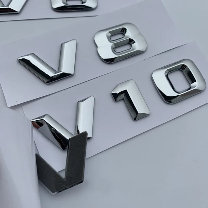 Эмблема V6 V8 V10 V12 с буквенным номером хромированная эмблема логотипом для