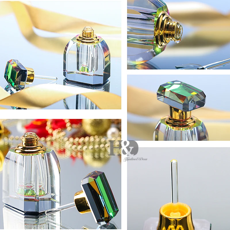 H&D 4ML Clear Vintage Crystal Empty Mini Refillable Perfume Bottle Table Decor Gift Antiqued Empty Perfume Containers Home Decor H&D 4ML Clear Vintage Crystal Empty Mini Refillable Perfume Bottle Table Decor Gift Antiqued Empty Perfume Containers Home Decor