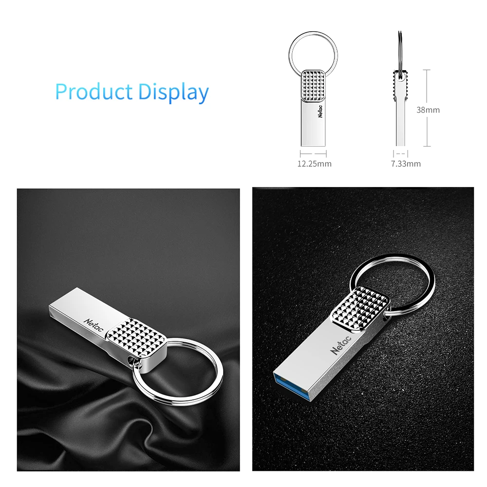 Netac U276 флеш накопитель USB 3 0 блестящая противоскользящая палка из сплава Aluninum 32 ГБ