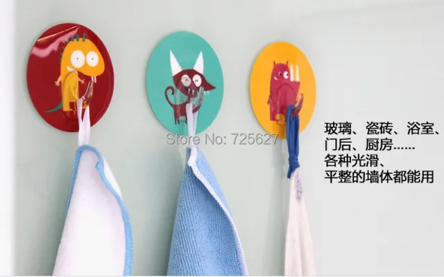 free shipping creative cartoon traceless hook strength bearing wall