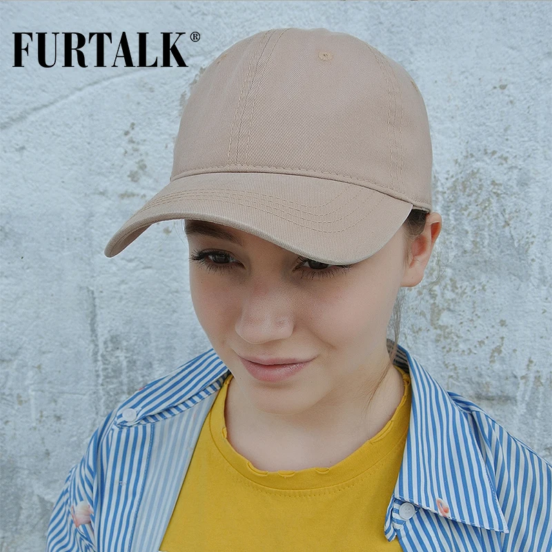 FURTALK винтажная бейсбольная кепка для женщин и мужчин хлопковая с эффектом