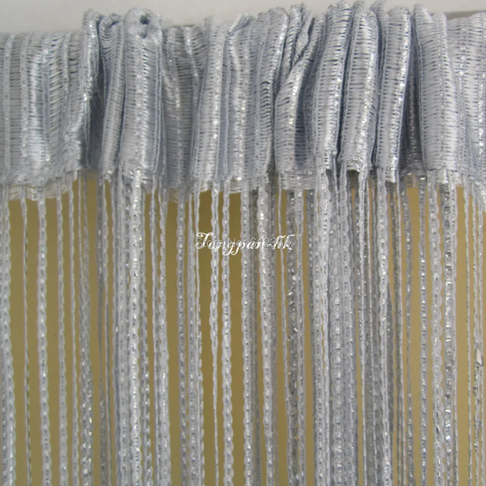 Tangpan 100cmx195cm Sparkling Ribbon Decor Fringe String Door