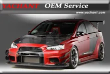 Автомобиль — стайлинг часть углеродного волокна FRP Bodykits пригодный для 08 — 12 Lancer Evolution X Evo 10 против широкофюзеляжный версии стиль Bodykit