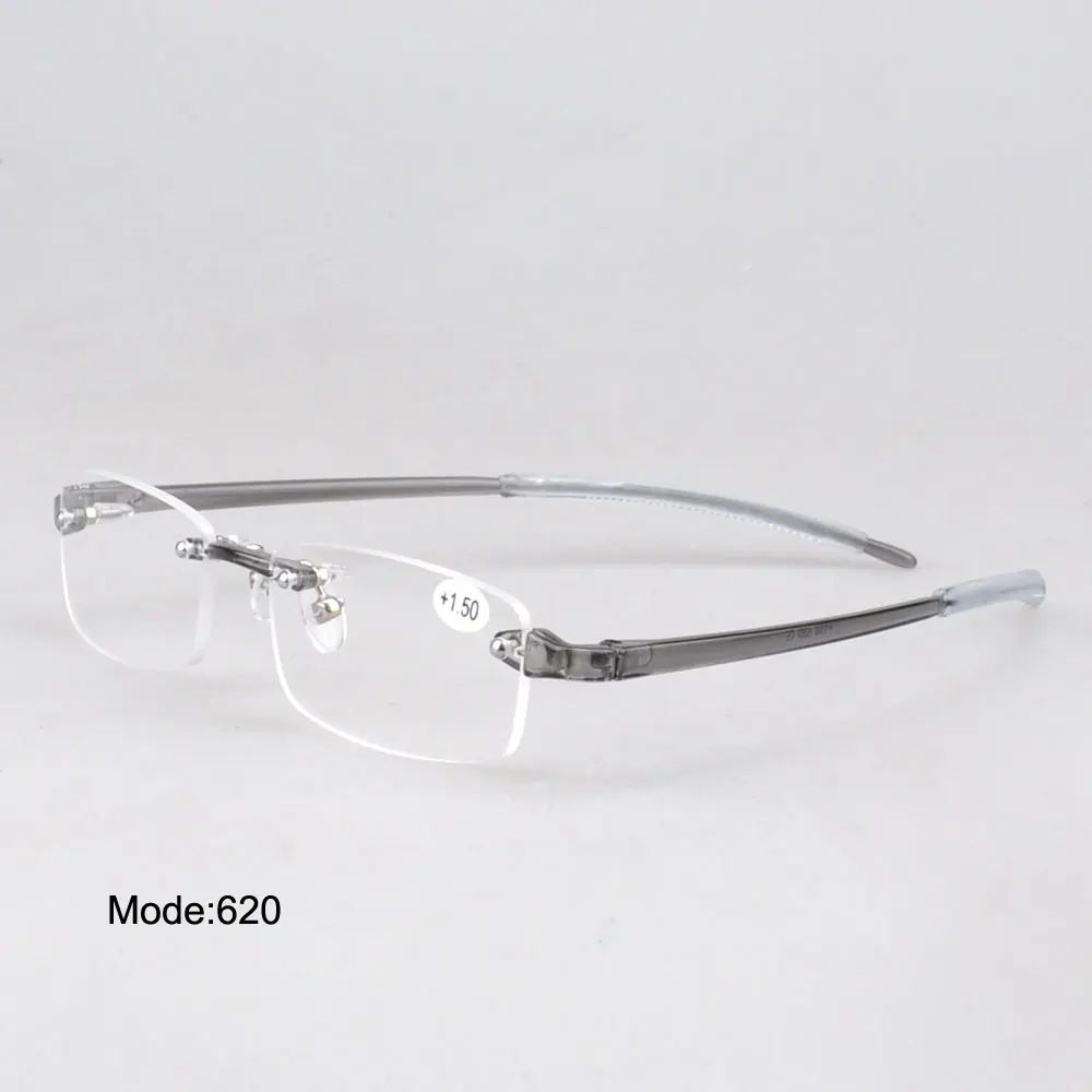 SPITOIKO Rimless Plastic Eyeglasses soft +100 to +400 prescription