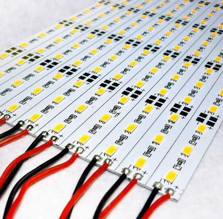 50 м/лот 72 светодиодный s/M SMD5730/SMD5630 светодиодный светильник 12 Вольт, жесткий алюминиевый светодиодный светильник с v-образным алюминиевым каналом