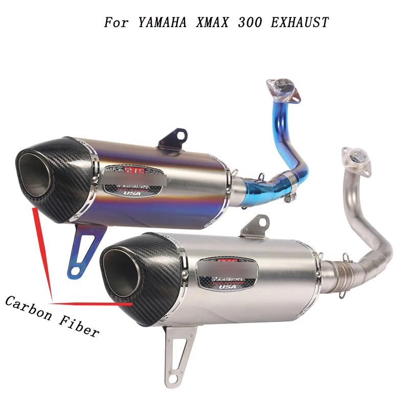 

Slip On For Yamaha XMAX 250 XMAX300 X MAX 250 300 2017 2018 Motorcycle Yoshimura Exhaust Escape Modified Front Link Pipe Muffler