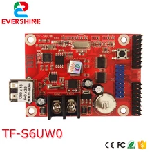 TF-S6UW светодиодная контрольная карта wifi+ usb-диск led одноцветная и двухцветная карта контроллера tf-s6uw wifi карта использования для внутреннего и наружного использования