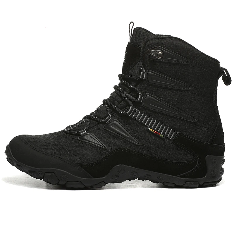 

Top Quality Men's Winter Outdoor Hiking Trekking Boots Shoes Sneakers For Men Leather Climbing Mountain Hunting Boots Shoes Man