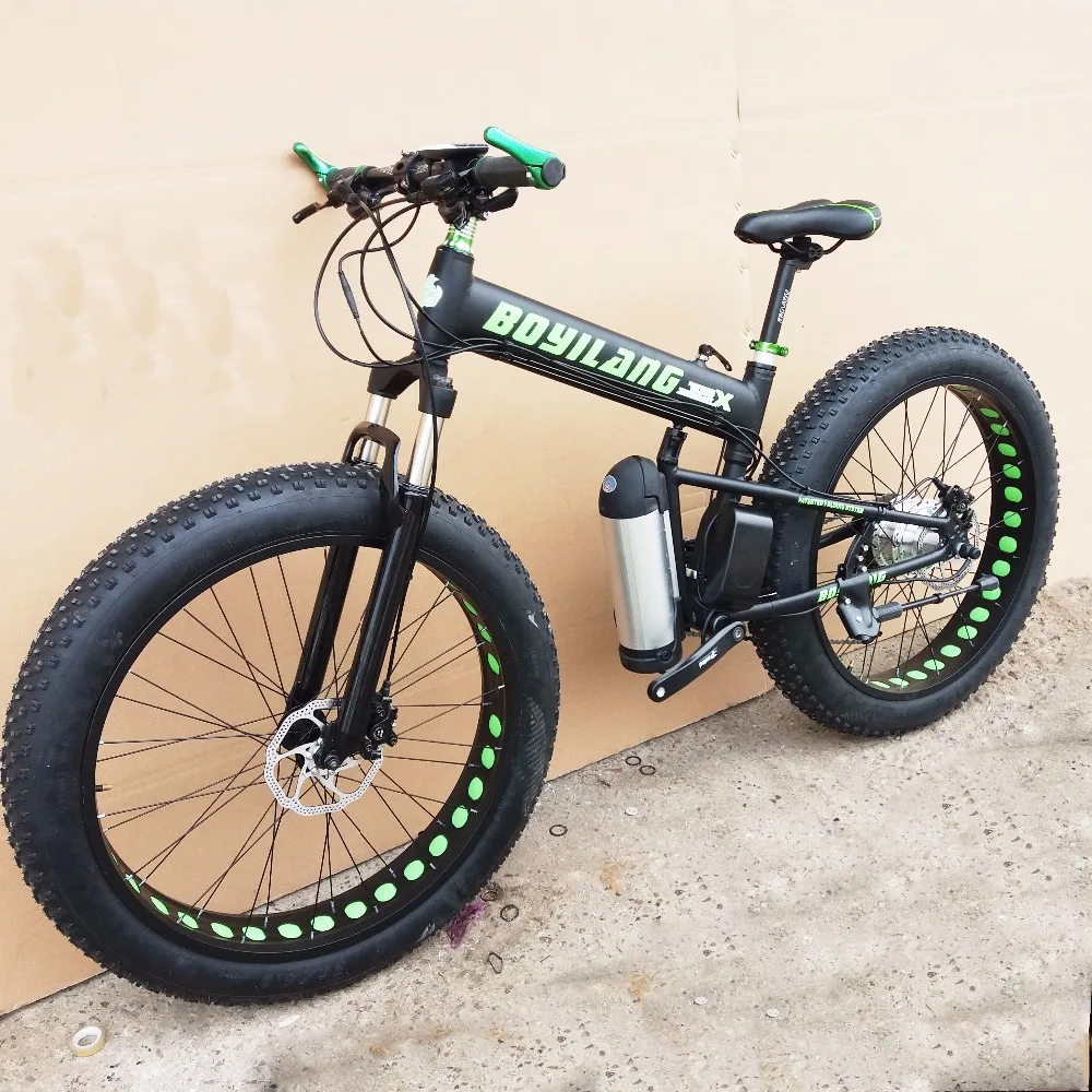 Custom version 26 дюймовый Электрический горный велосипед снежный пляж толстая шина