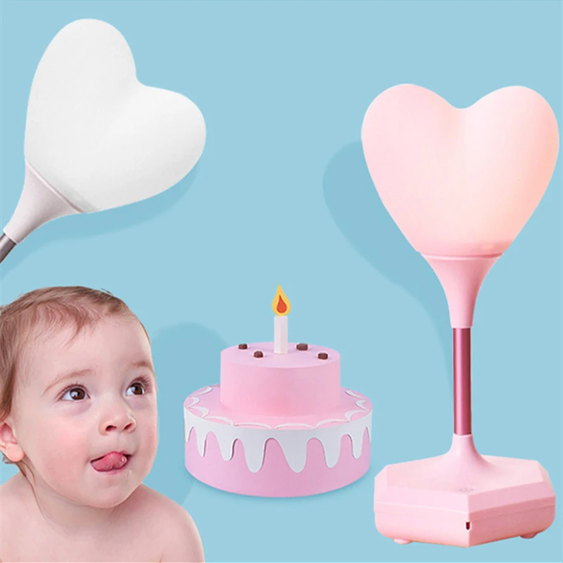 Heart Night Light Touch Control Night Lamp Three-shift Dimming Luminary Bedside Lamps Christmas New Year Wedding Decoration 2