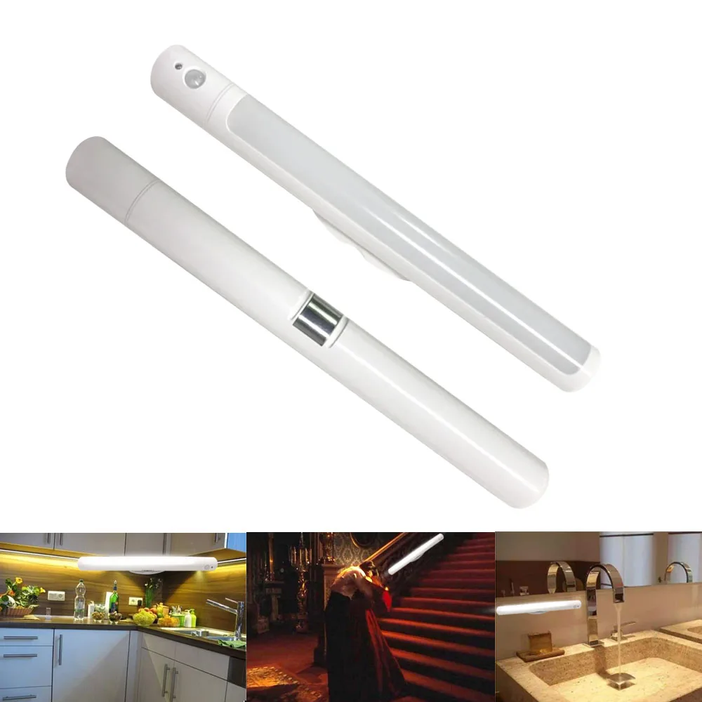 

LED Night Light Infrared PIR Motion Sensor LED Lamp For Cabinet Closet Wardrobe Stair Kitchen Bedroom