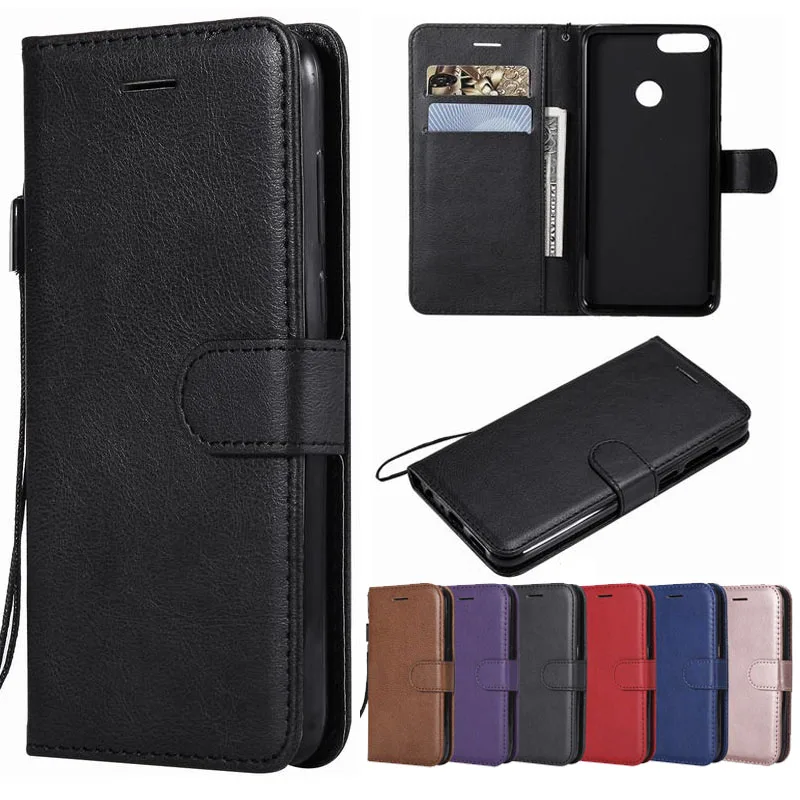 

Case For Huawei Honor 9 Lite Leather Case Huawei P Smart 5.65" Flip Wallet Cover Coque For Huawei Nova Lite 2 Phone Cases 360