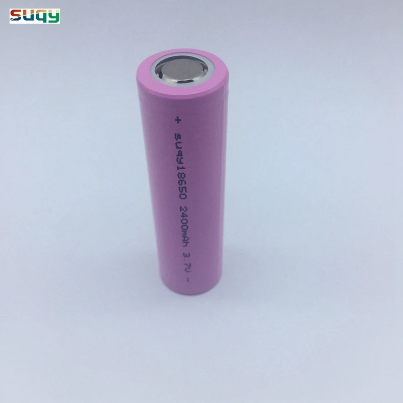 

suqy 100% New Original Rechargeable Battery 18650 3.7v 2400mAh li ion Accumulator batteries bateria for Flashlight Power Bank